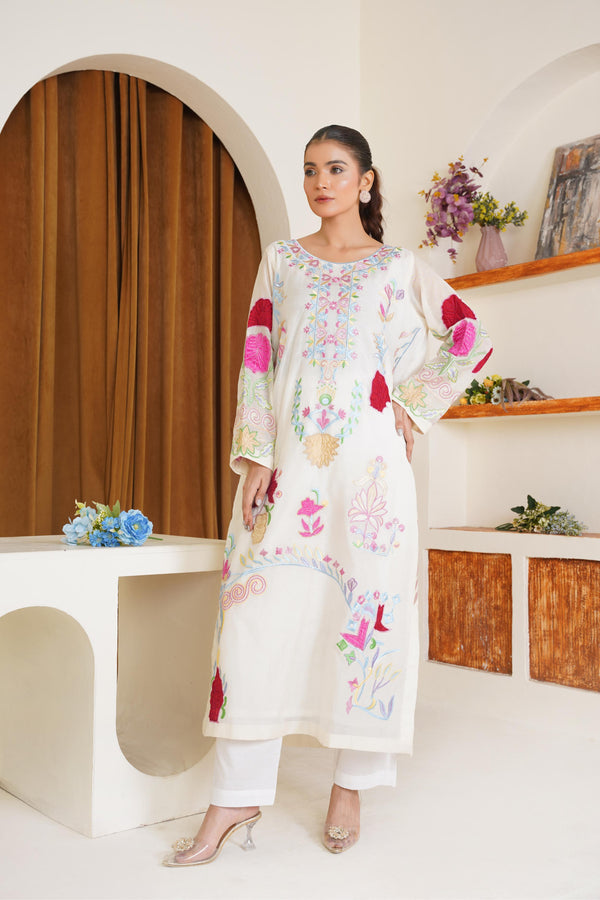 Noor-e-nazar - Kurta - Off White