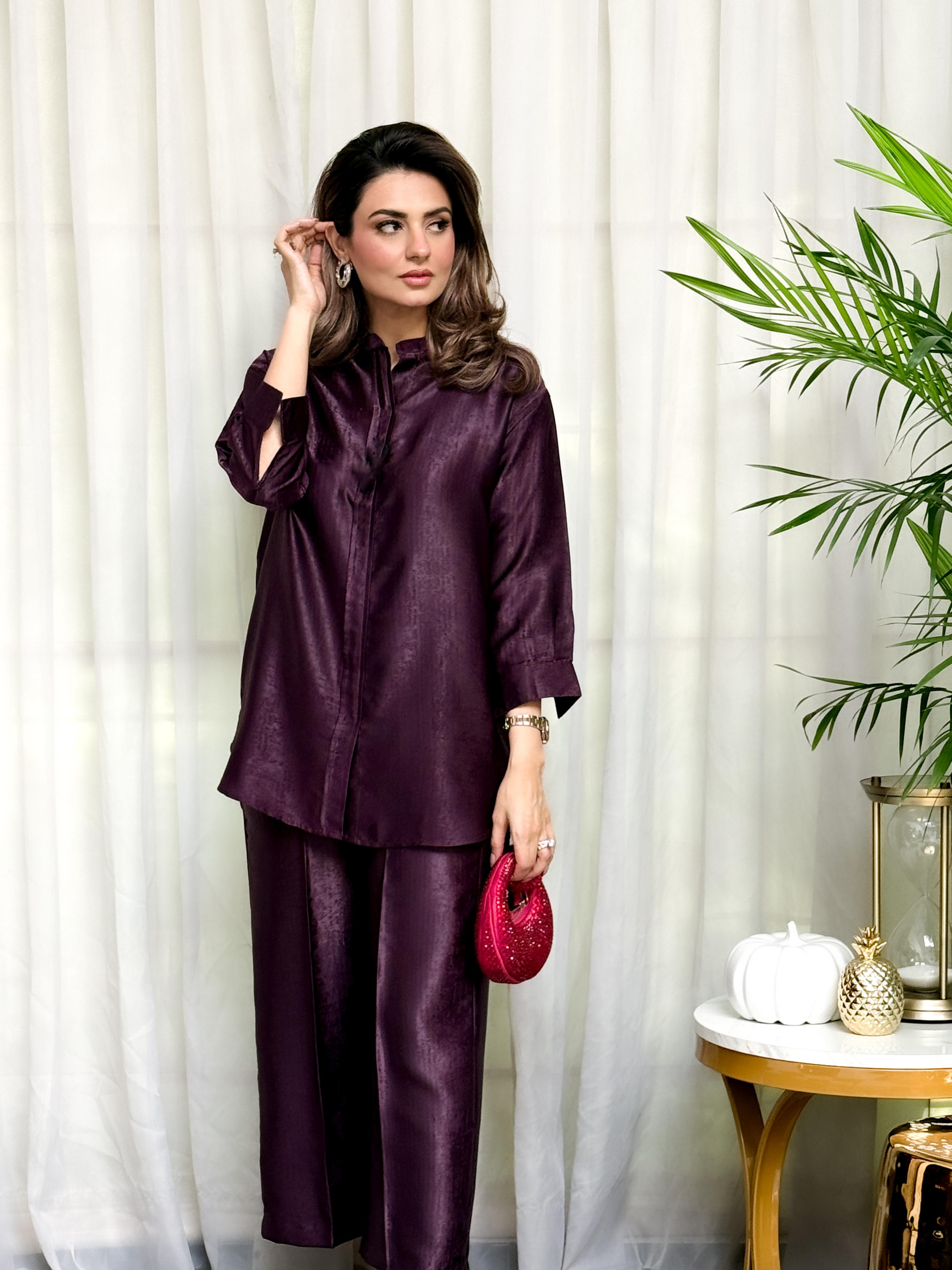 Plum Silk Velvet